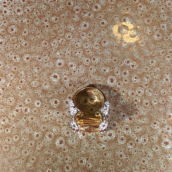 Nolan Miller AB Coated Champagne  cocktail ring - Picture 6 of 7